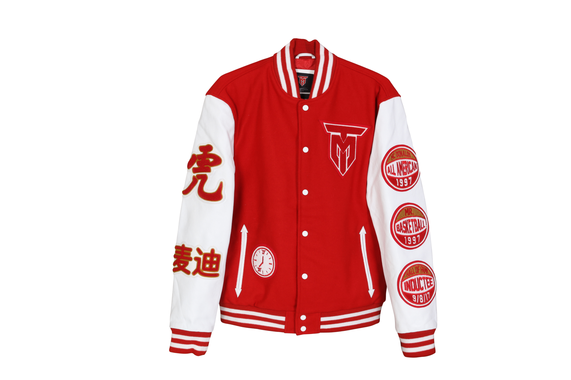 The Tracy McGrady MVP, Mr Basketball, 1997, Red Tribute Varsity Jacket